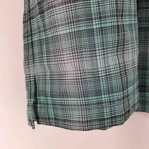 ブラウンバイツータックス BROWN by 2-tacs WOOL NYLON DRY CHECK  OPEN COLLAR S/S シャツ メンズ JPN:M